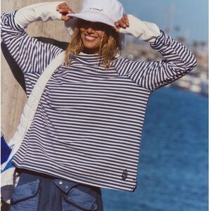 NWOT FP MOVEMENT BY FREE PEOPLE RESTORATION YARN DYE STRIPE LAYER